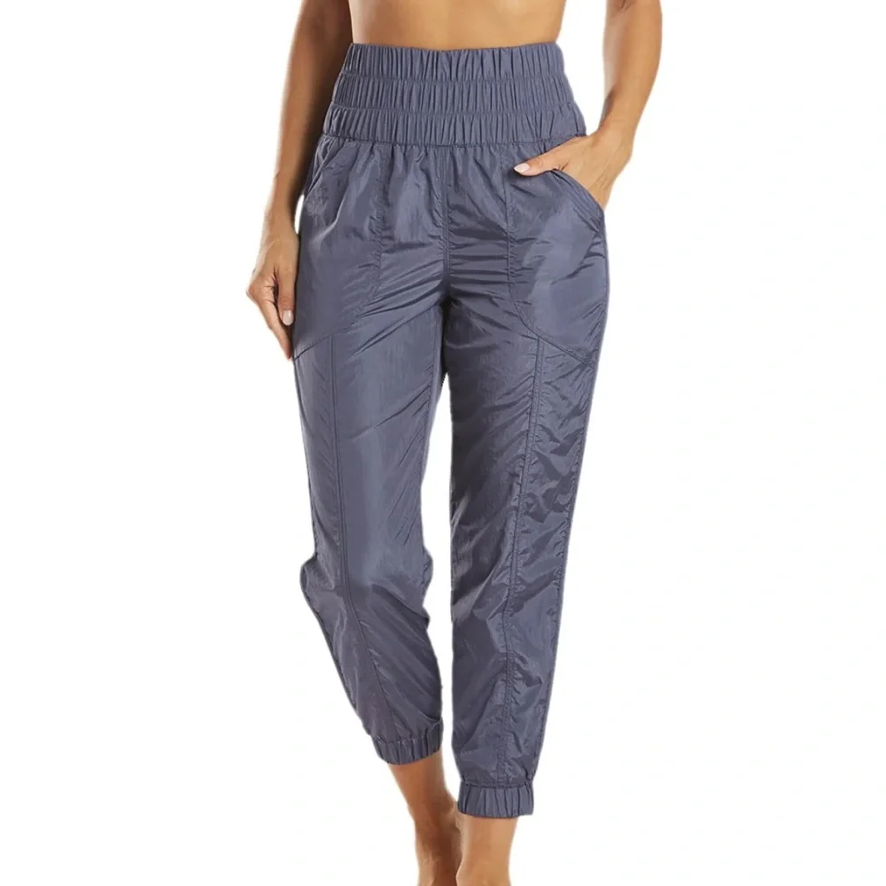 FREE PEOPLE MOVEMENT THE WAY HOME JOGGER PANTS DEEP SEA SIZE LARGE NWT